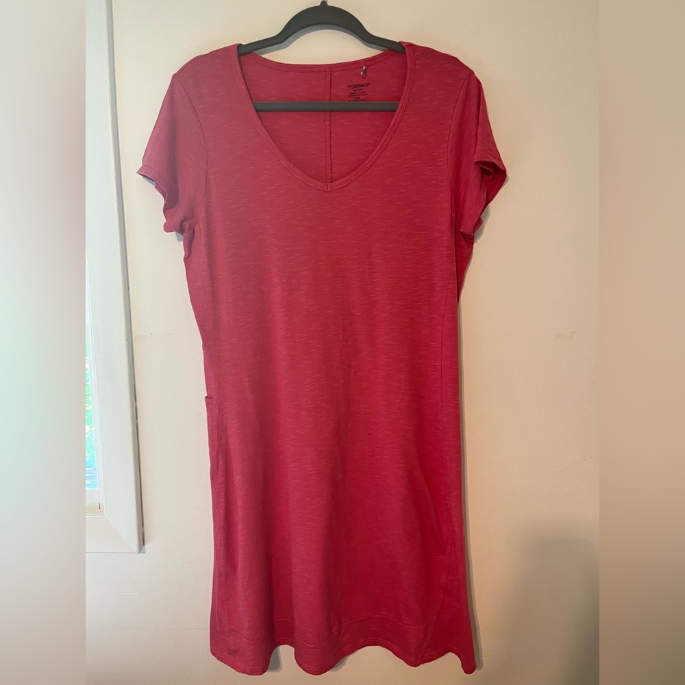 Toad & Co Dress large red
